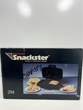 Toastmaster SNACKSTER Vintage Snack Sandwich Maker #294 Sealed New